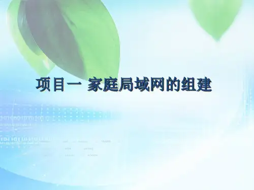 局域网组建项目实战项目一