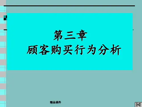 第三章顾客购买行为分析ppt课件