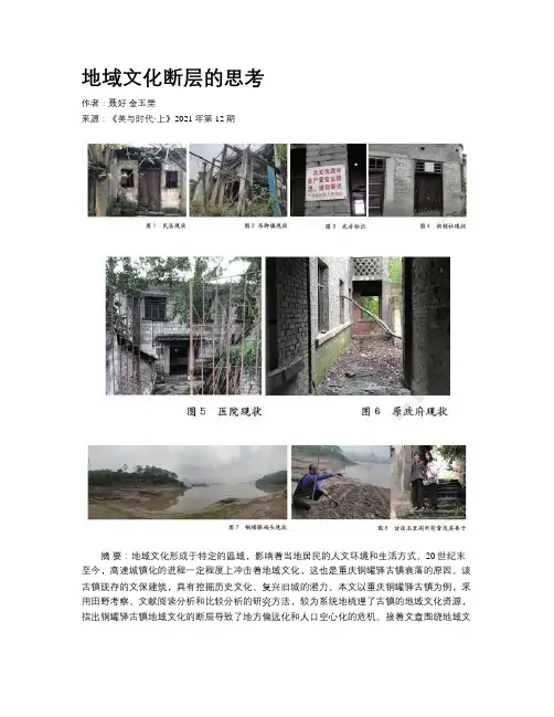 地域文化断层的思考