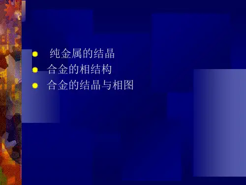 材料的凝固与结晶