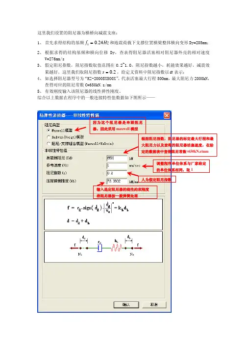阻尼器参数示意