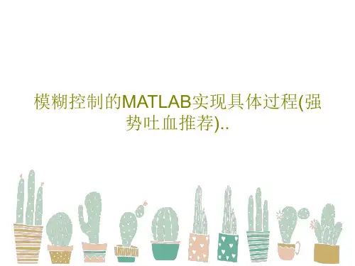 模糊控制的MATLAB实现具体过程(强势吐血推荐)..PPT共64页