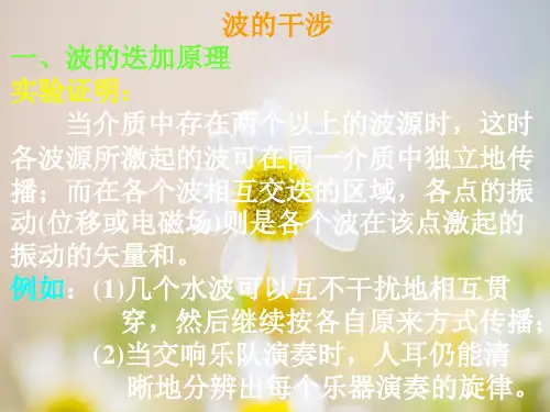 波的干涉1PPT教学课件
