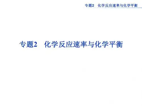海头高级中学2013届高三复习化学选修四专题2第一单元《化学反应速率》第1课时课件