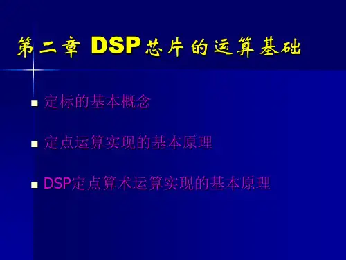 第2章 DSP芯片的运算基础