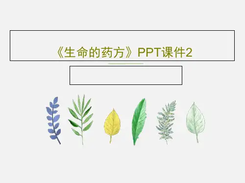 《生命的药方》PPT课件2共28页PPT