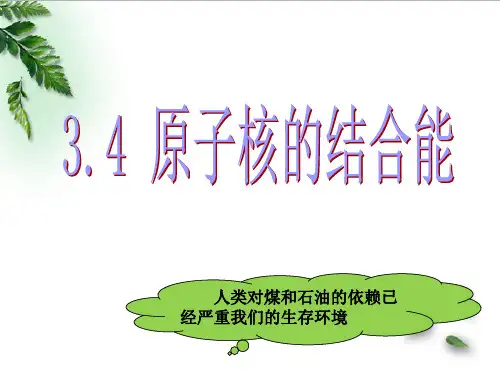 原子核的结合能