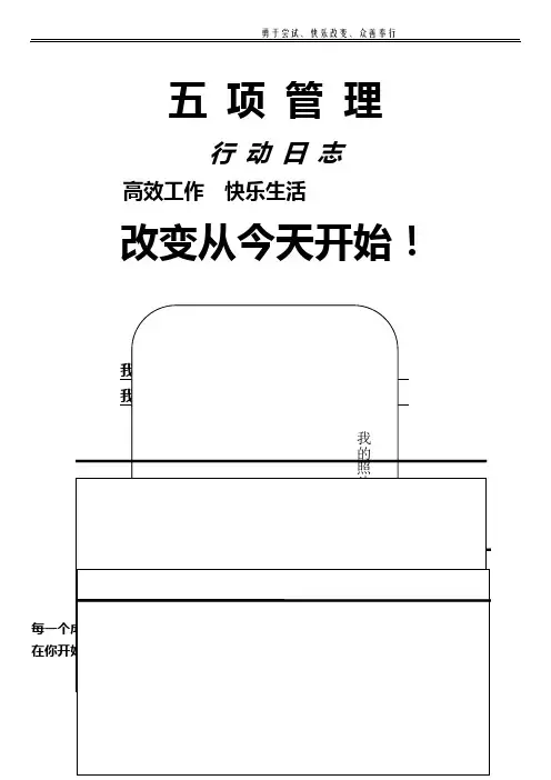 五项管理(行动日志样本)