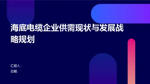 海底电缆企业供需现状与发展战略规划
