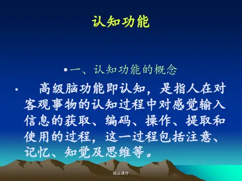 认知功能