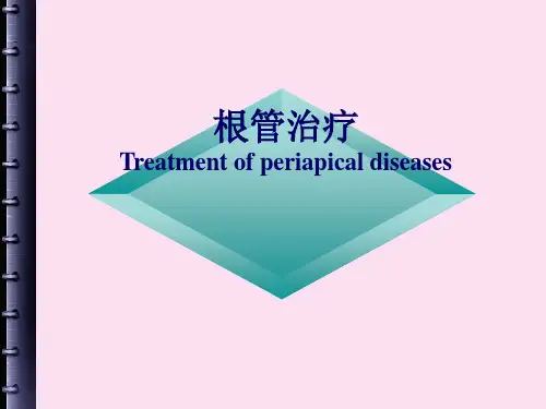 根管治疗的步骤、方法、器械