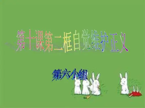 六组自觉维护正义