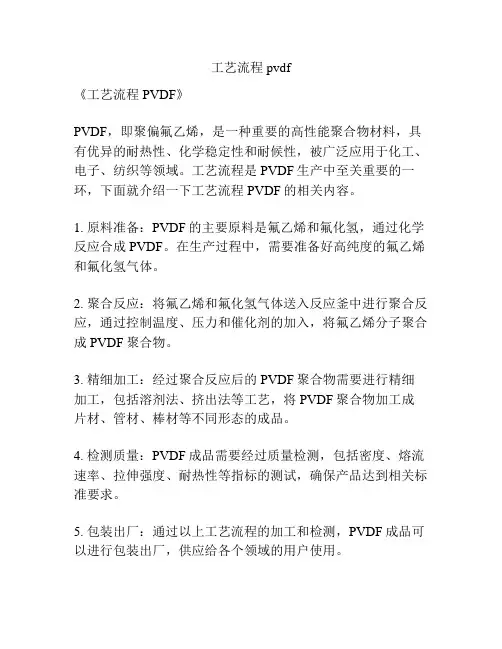 工艺流程pvdf