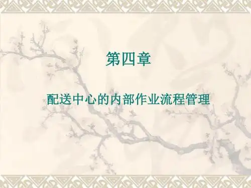 物流与配送4--作业流程管理