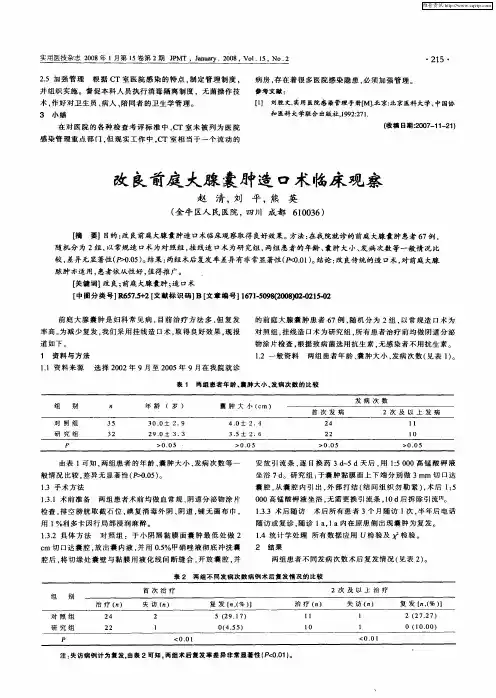 改良前庭大腺囊肿造口术临床观察