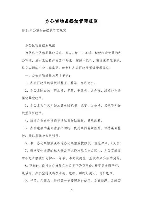 办公室物品摆放管理规定_1