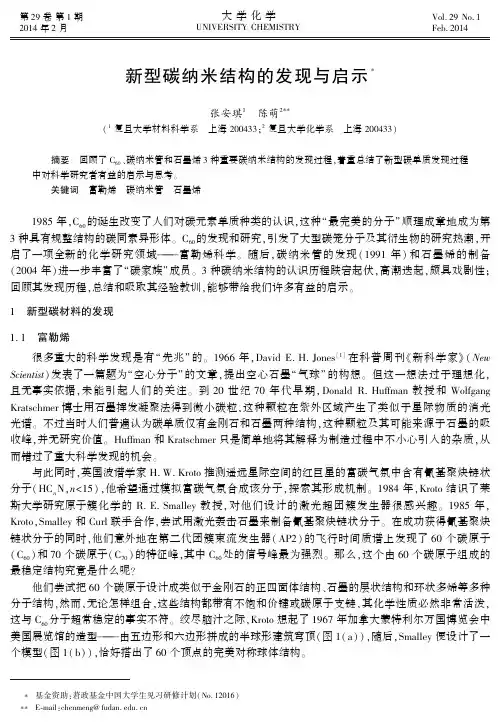新型碳纳米结构的发现与启示