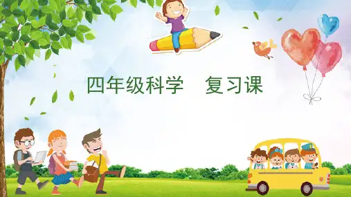 教科版科学四年级上册期末复习课课件(共19张)