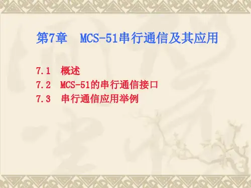 第7章  MCS-51串行通信及其应用