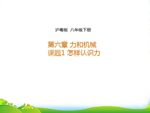 沪粤版八年级下册6.1 怎样认识力课件 (共28张PPT)