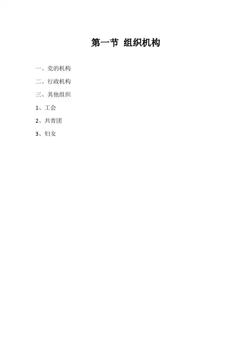 组织机构