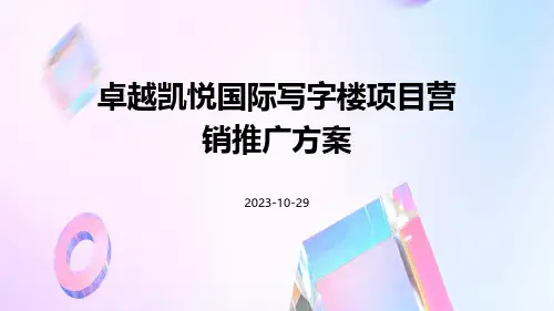 卓越凯悦国际写字楼项目营销推广方案