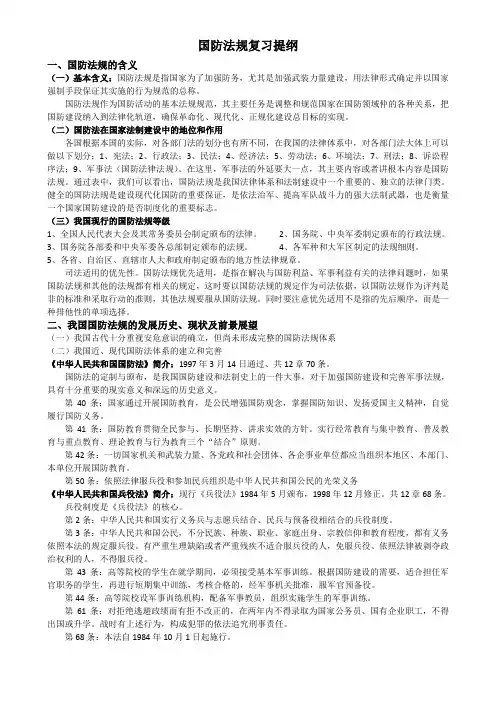 国防法规
