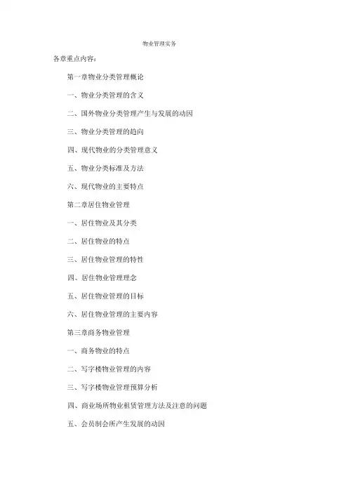 物业管理实务