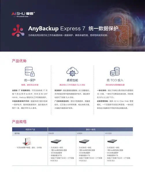AnyBackup Express 7备份产品彩页
