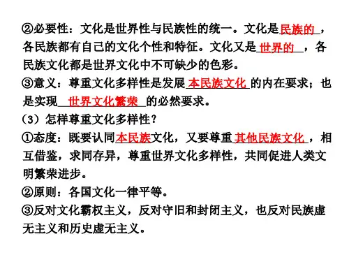 文化传承与创新相关知识