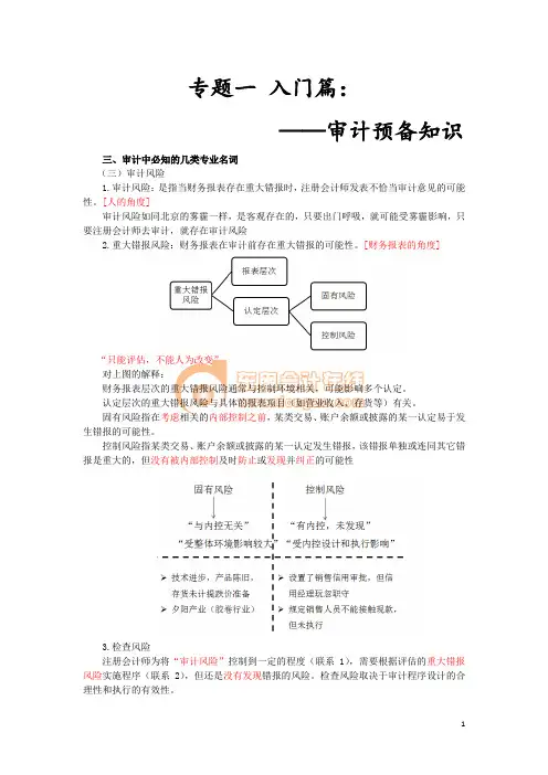 审计风险课件