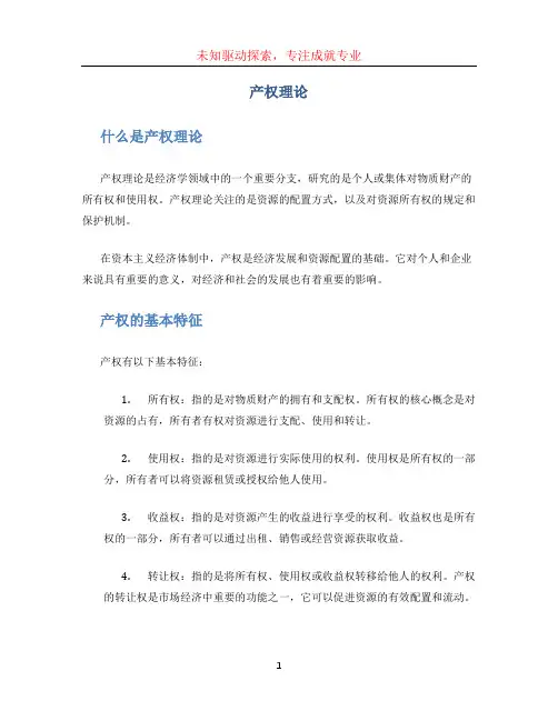 产权理论文档