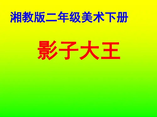 二年级下册美术第十七课影子大王湘美版 (8)