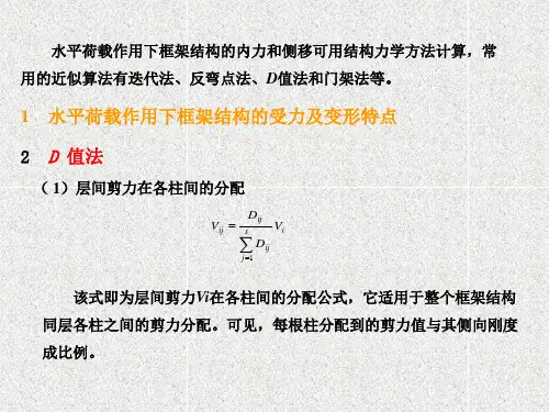 d值法,反弯点法