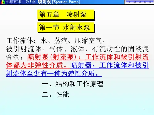 喷射泵的原理ppt课件