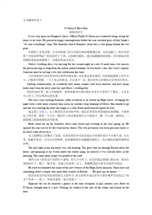 文学翻译作业-7