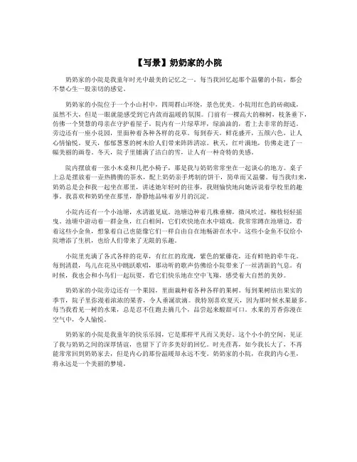 【写景】奶奶家的小院