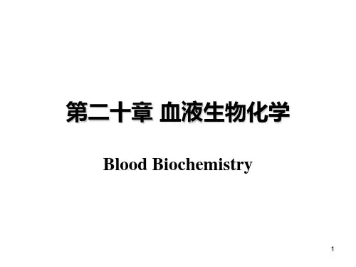 生物化学-血液生化