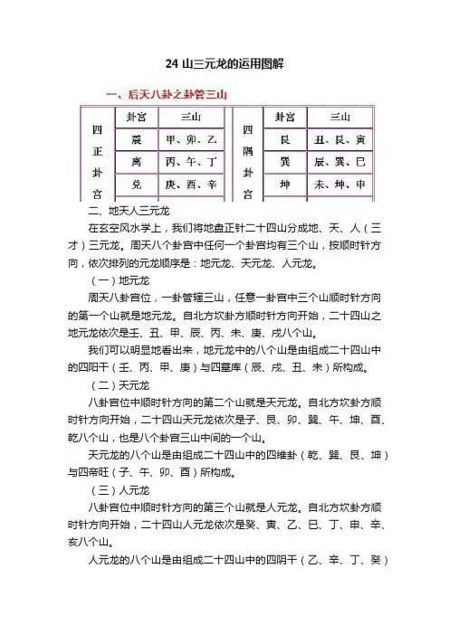 24山三元龙的运用图解