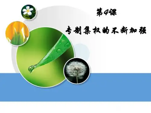 第4课_专制集权的不断加强课件