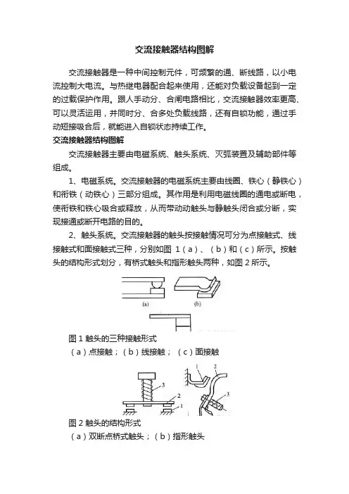 交流接触器结构图解