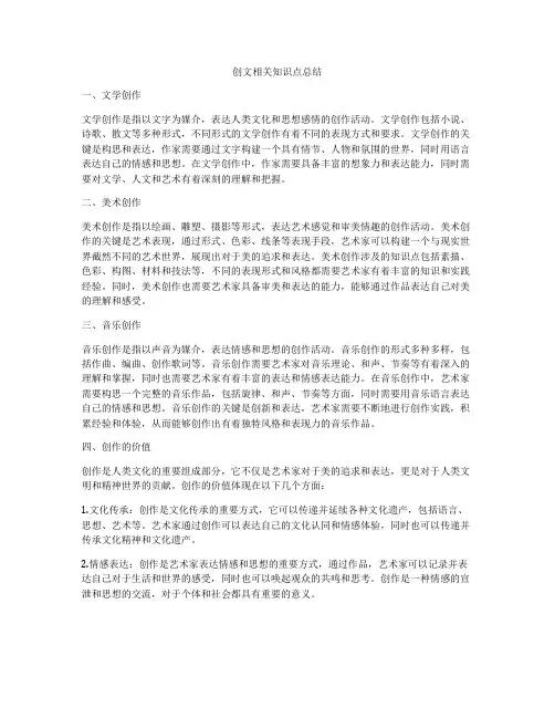 创文相关知识点总结