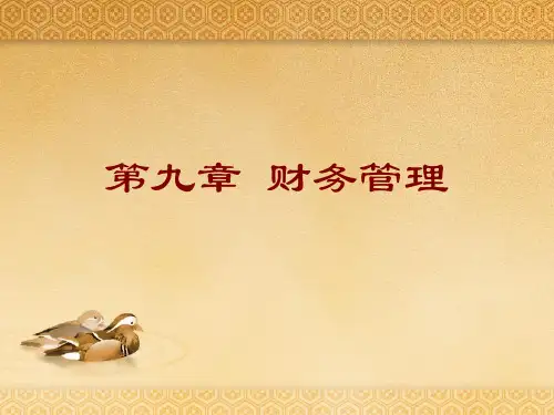 财务管理概述(ppt 55页)