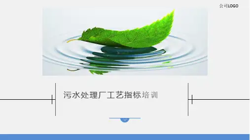 污水处理厂工艺指标培训PPT