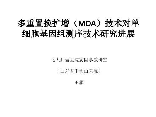 MDA多重置换扩增技术