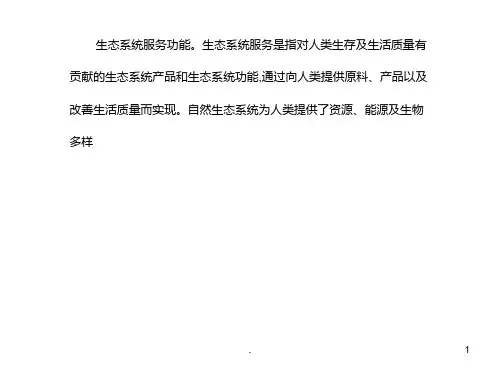 城市生态系统的功能PPT课件