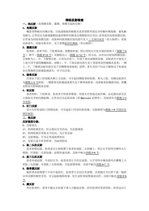 精选-神经反射检查