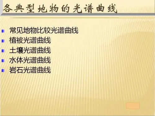 各典型地物的光谱曲线-文档资料