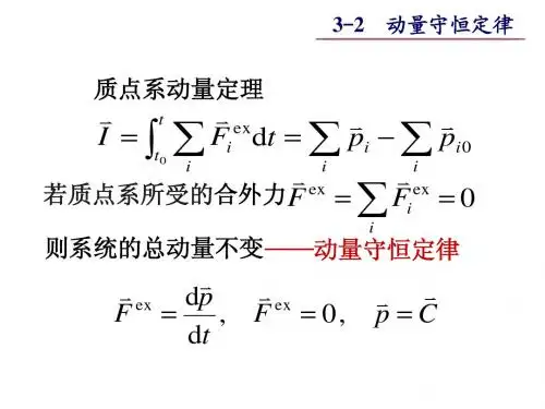 大学物理之3-2 动量守恒定律