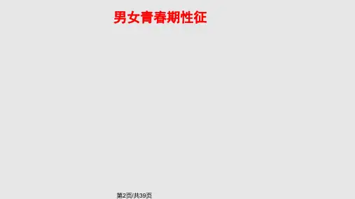 班会初中女生青春期健康教育讲座